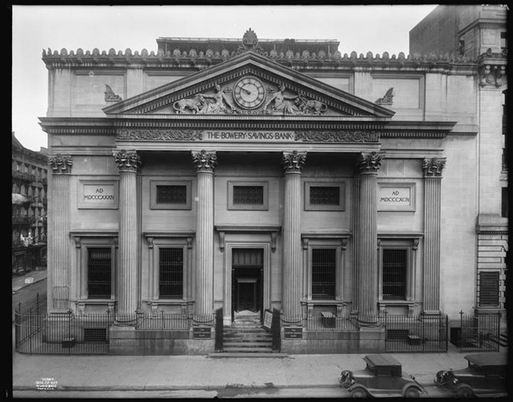 Bowery and Grand Street. Bowery Savings Bank, 1927