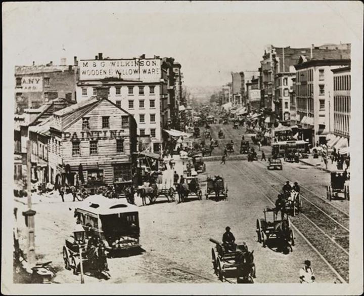 Canal and Walker Streets, 1870