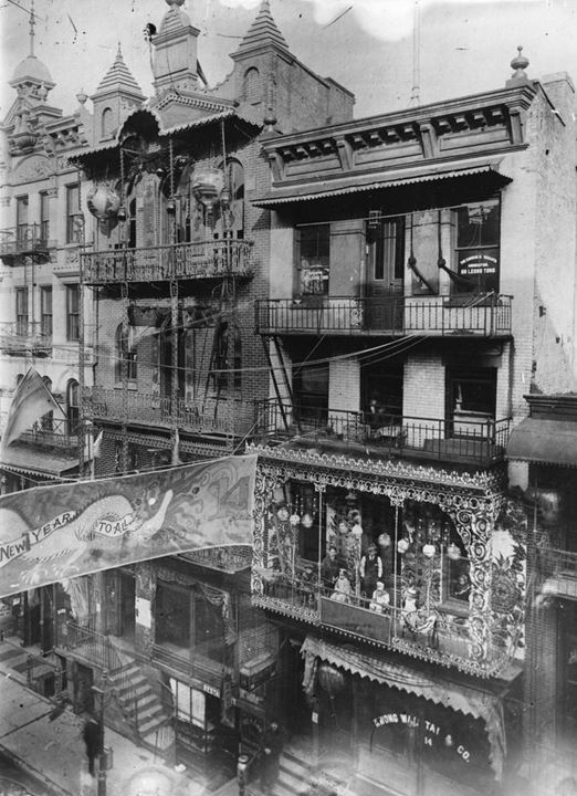 New Year celebrations in Chinatown in New York City, 1909
